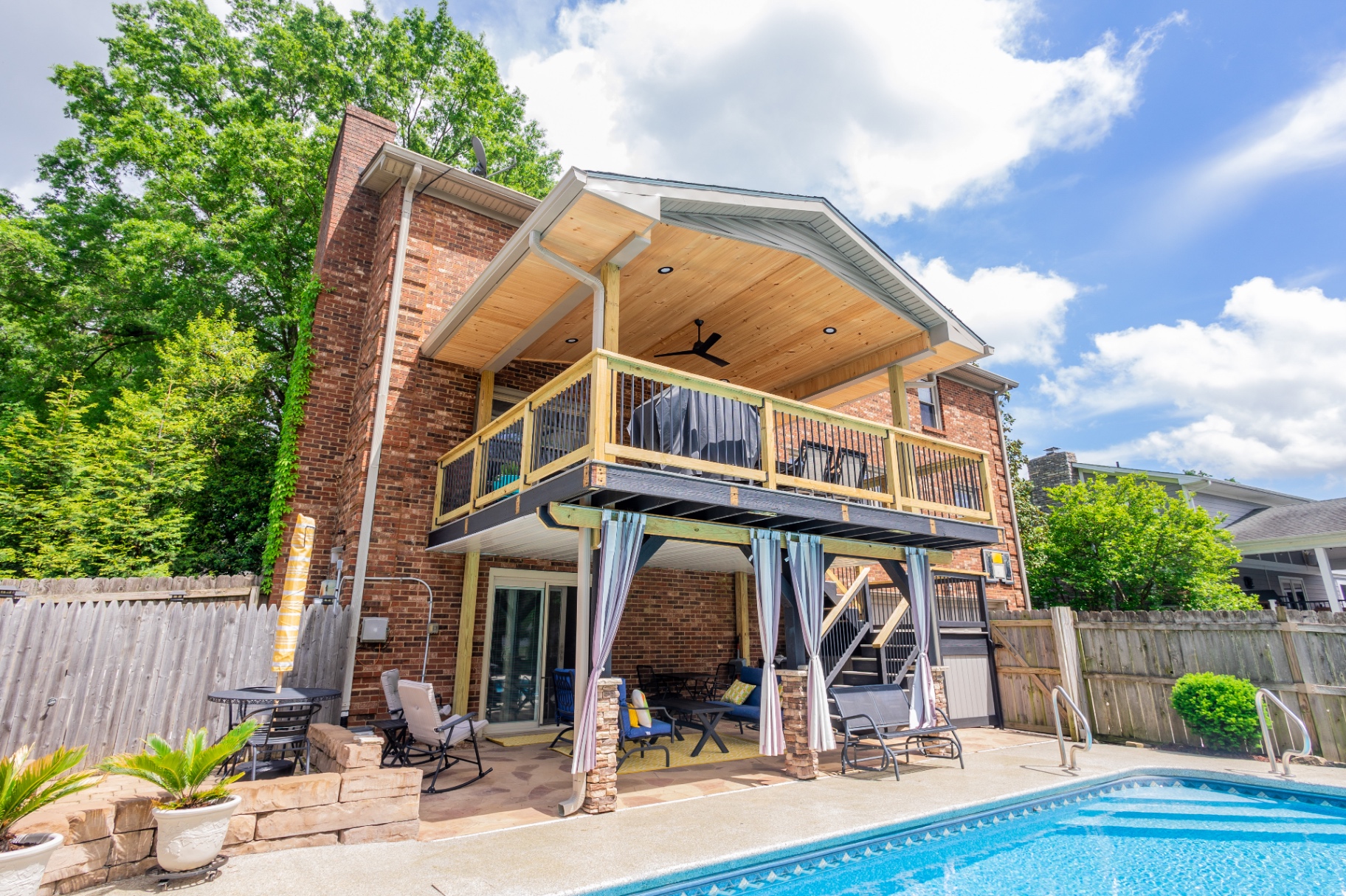 We love our covered deck.